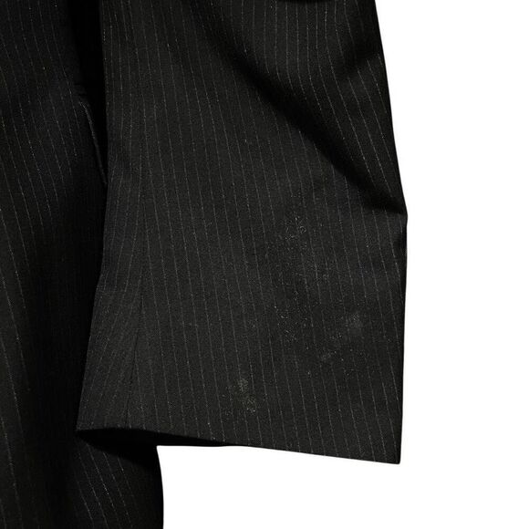 Kenneth Cole Black Pinstriped Suit Jacket Blazer Men’s 36S - Picture 6 of 7